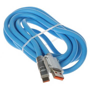 PRZEWÓD USB C 2 m NIEBIESKI USB-W-C/USB-W-2M/BLUE